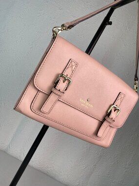 Kate Spade Allen Street Neil Crossbody Blush Leather Buckle Bag 🌸 Blythe